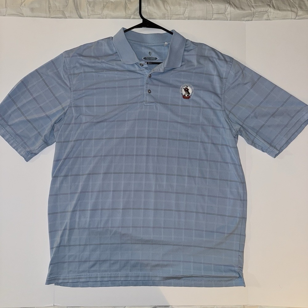 Pinehurst No. 2 Putter Boy Short Sleeve Golf Shirt Men's 2XL Striped Performance